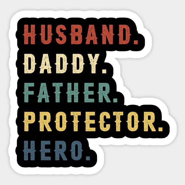 Husband Daddy Father Protector Hero Dad Gift Fathers Day Sticker by Soema